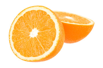 orange on white with path
