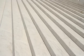 Papier Peint photo Escaliers white marble steps at supreme court