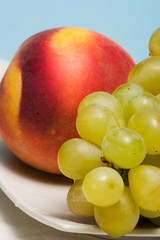 peach and grape