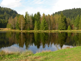 Fototapeta na wymiar Vosges jezioro