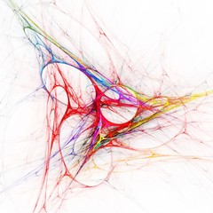 colorful network of circles