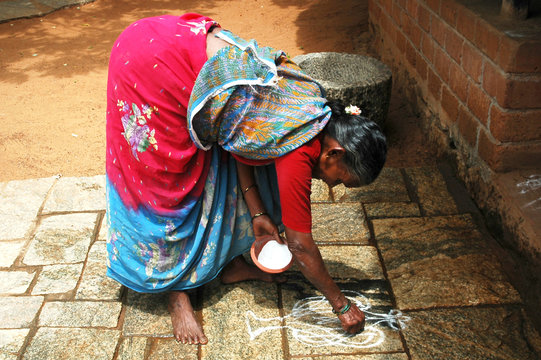 india: rice preparation