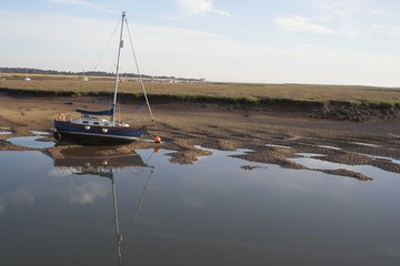 sailing boat and reflection