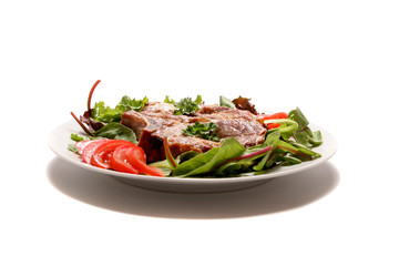 plate of pork chops