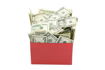 a box of money