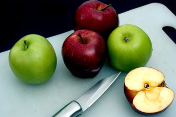 sliced apple