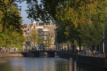 Gordijnen amsterdam canal © Laura Frenkel