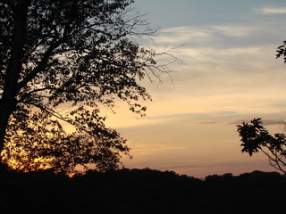 Fototapeta na wymiar sunset silhouettes