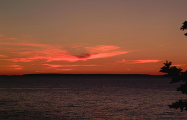 maine coastal sunset