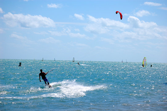 parasailboarding off virginia key