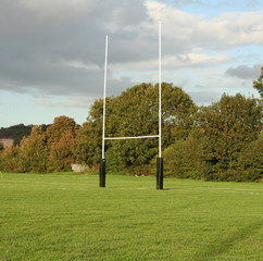 rugby post © Alison Bowden