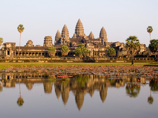 angkor wat in the evening light