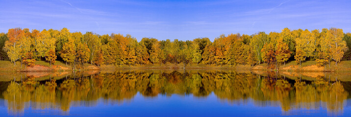 yellow on blue