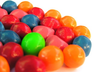 Fototapeta na wymiar kolorowe cukierki kulki