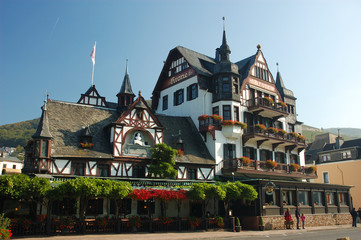 fachwerkhaus im deutschen dorf