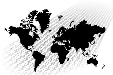 Obraz premium binary world