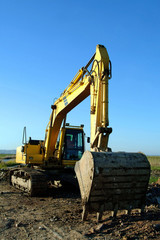 backfiller excavator digger