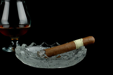brandy and cigar