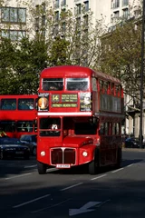 Foto op Canvas Londen rode bus © AlexQ