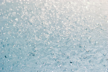 water during a rain