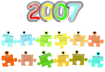 calendar for 2007