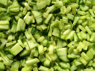 salad from cucumbers.