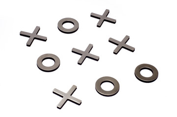 Obraz premium tic-tac-toe isolated on white background