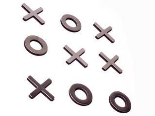 Obraz premium tic-tac-toe isolated on white background