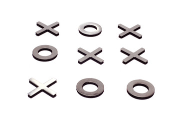 tic-tac-toe isolated on white background