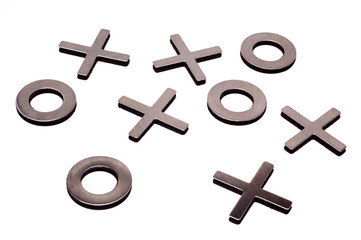 Obraz premium tic-tac-toe isolated on white background