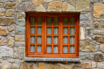 wooden window