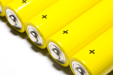 batteries isolated on white background