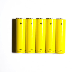 batteries isolated on white background