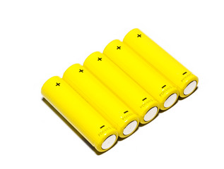 batteries isolated on white background