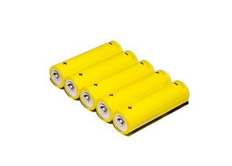 batteries isolated on white background