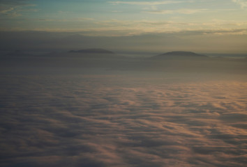 Fototapeta na wymiar above clouds