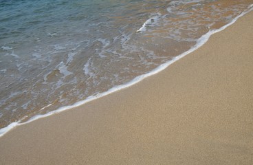 wave and sand