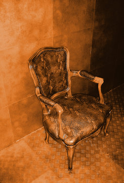 fauteuil orange
