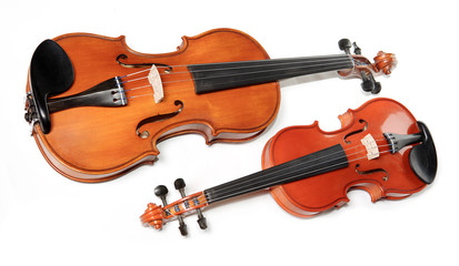 Fototapeta na wymiar two violins