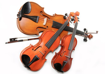 three violins
