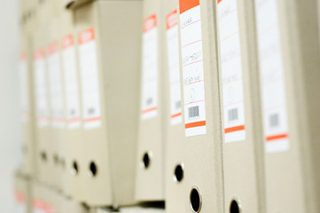 folders in a row