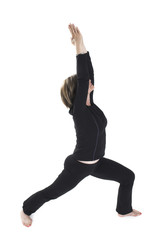 woman doing yoga pose