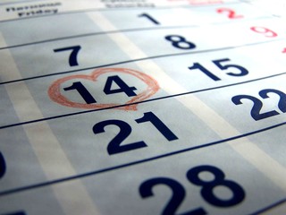 day of love in a calendar