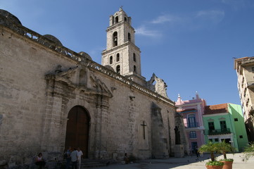 Fototapeta na wymiar Hiszpańska kolonia kościół Kuby