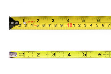 yellow measuring tape