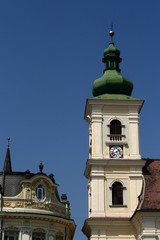 church spire in sibiu