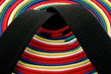 martial arts belts - circle