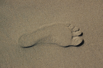 Fototapeta na wymiar footprint