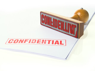 confidential rubber stamp