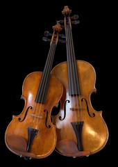 Naklejka na ściany i meble fioletowy i skrzypce II